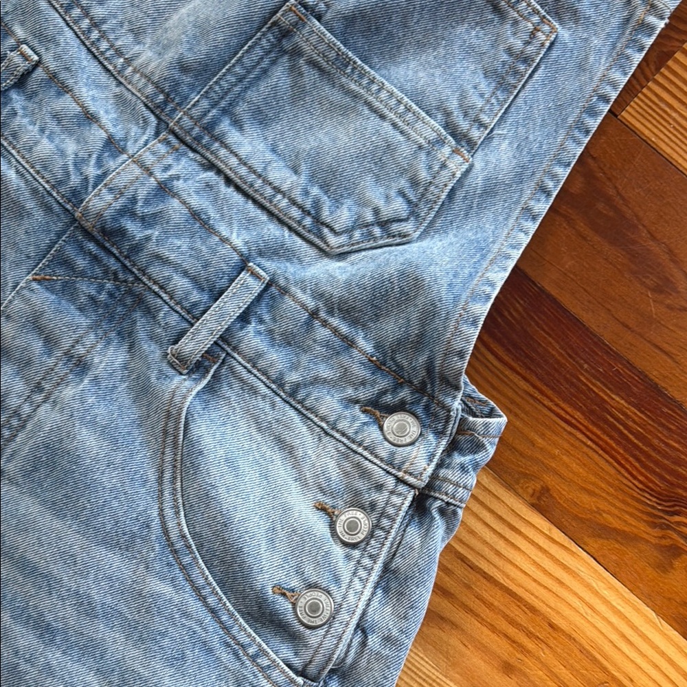 We The Free People Ziggy Denim Overalls / Shortalls sz SM - Picture 4 of 8
